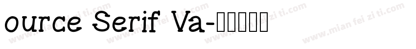 ource Serif Va字体转换